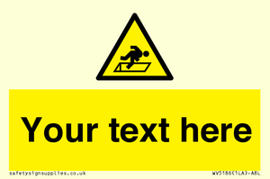 Custom Warning Hatch Sign